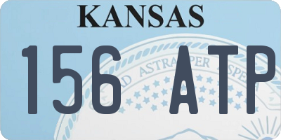 KS license plate 156ATP