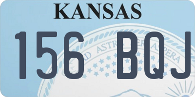 KS license plate 156BQJ