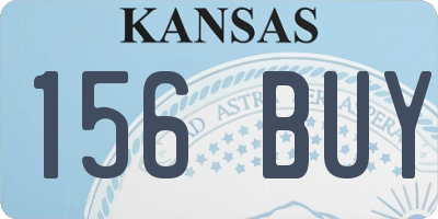 KS license plate 156BUY