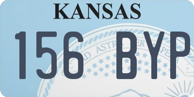 KS license plate 156BYP