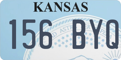 KS license plate 156BYQ
