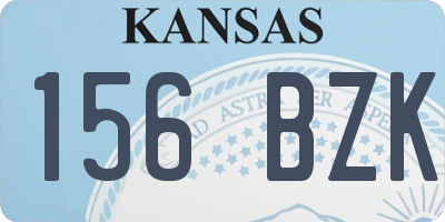 KS license plate 156BZK