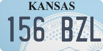 KS license plate 156BZL
