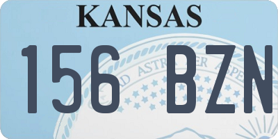 KS license plate 156BZN