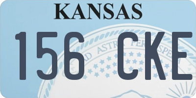 KS license plate 156CKE