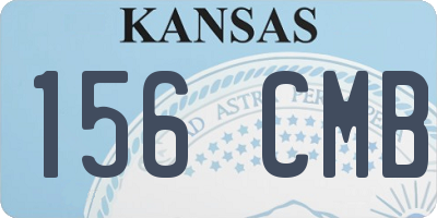 KS license plate 156CMB