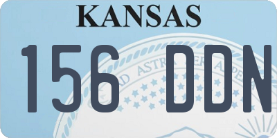 KS license plate 156DDN