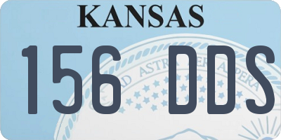 KS license plate 156DDS