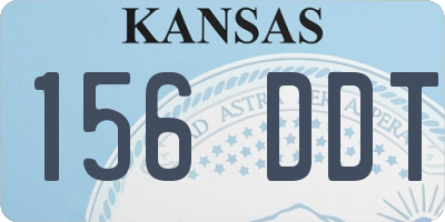 KS license plate 156DDT