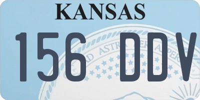 KS license plate 156DDV