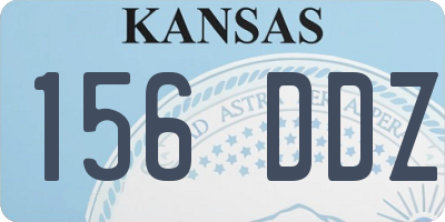 KS license plate 156DDZ