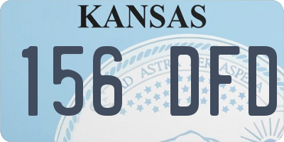 KS license plate 156DFD