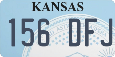 KS license plate 156DFJ