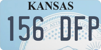 KS license plate 156DFP