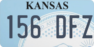 KS license plate 156DFZ