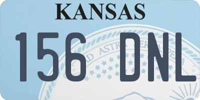KS license plate 156DNL