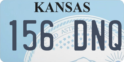 KS license plate 156DNQ