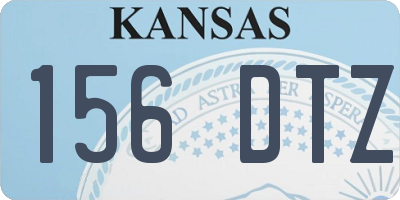 KS license plate 156DTZ