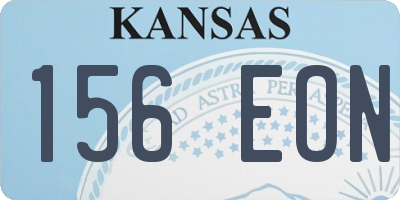 KS license plate 156EON