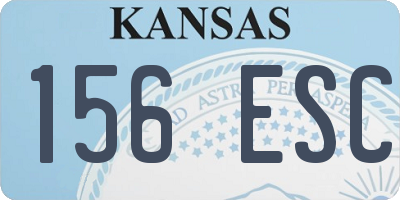 KS license plate 156ESC