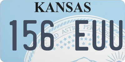 KS license plate 156EUU