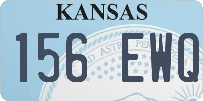KS license plate 156EWQ