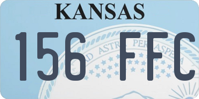 KS license plate 156FFC