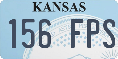 KS license plate 156FPS