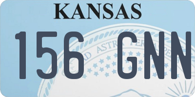 KS license plate 156GNN