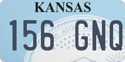 KS license plate 156GNQ