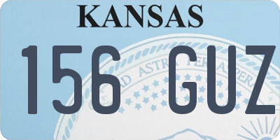 KS license plate 156GUZ