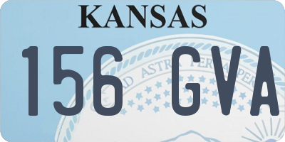 KS license plate 156GVA