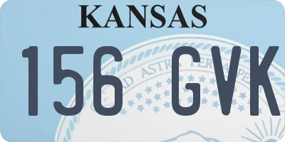 KS license plate 156GVK