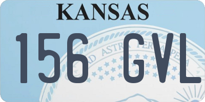 KS license plate 156GVL