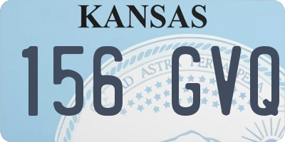 KS license plate 156GVQ