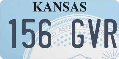 KS license plate 156GVR