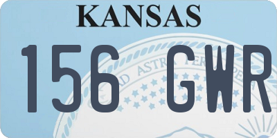 KS license plate 156GWR