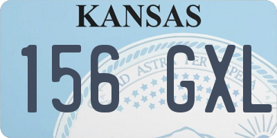 KS license plate 156GXL