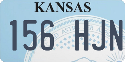 KS license plate 156HJN