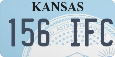 KS license plate 156IFC