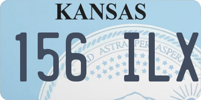 KS license plate 156ILX