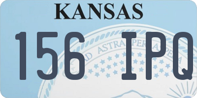 KS license plate 156IPQ