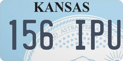 KS license plate 156IPU