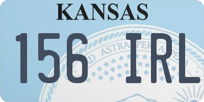 KS license plate 156IRL