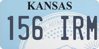 KS license plate 156IRM