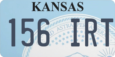 KS license plate 156IRT