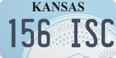 KS license plate 156ISC