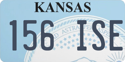 KS license plate 156ISE