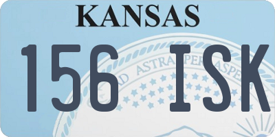 KS license plate 156ISK