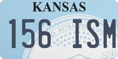 KS license plate 156ISM